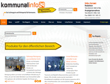 Tablet Screenshot of kommunalinfo24.de